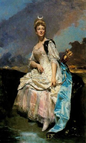 Raimundo Madrazo MARQUISE D'HERVEY SAINT-DENYS oil painting image